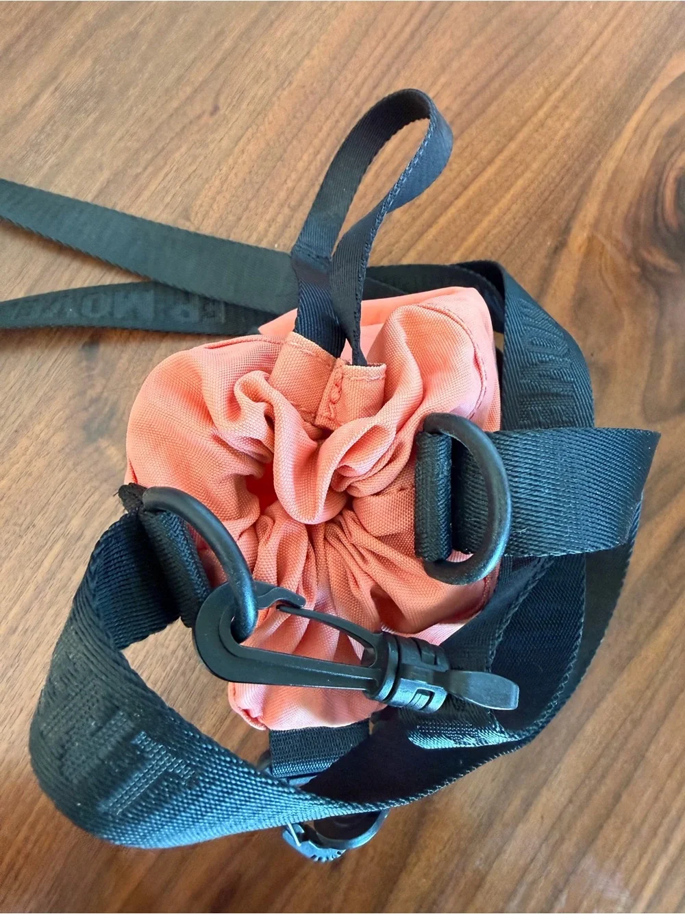 FP Movement by Free People Coral Drawstring Crossbody with Black Strap